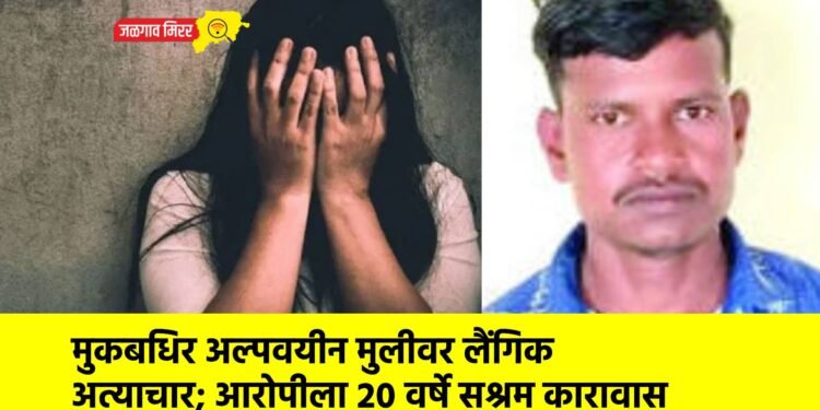 मुकबधिर अल्पवयीन मुलीवर लैंगिक अत्याचार; आरोपीला २० वर्षे सश्रम कारावास