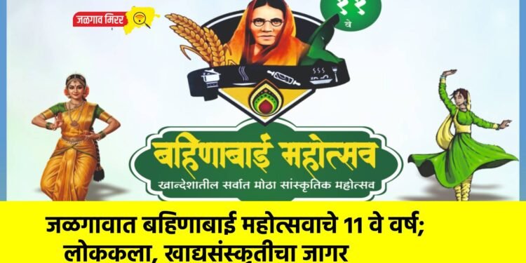 जळगावात बहिणाबाई महोत्सवाचे ११ वे वर्ष; लोककला, खाद्यसंस्कृतीचा जागर