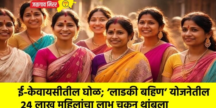 ई-केवायसीतील घोळ; ‘लाडकी बहिण’ योजनेतील २४ लाख महिलांचा लाभ चुकून थांबला