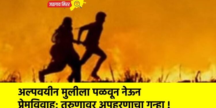 अल्पवयीन मुलीला पळवून नेऊन प्रेमविवाह; तरुणावर अपहरणाचा गुन्हा !