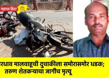 भरधाव मालवाहूची दुचाकीला समोरासमोर धडक; तरुण शेतकऱ्याचा जागीच मृत्यू