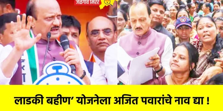लाडकी बहीण’ योजनेला अजित पवारांचे नाव द्या !