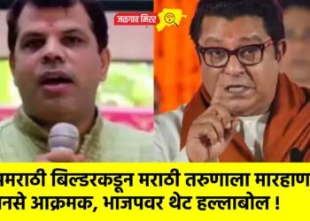 अमराठी बिल्डरकडून मराठी तरुणाला मारहाण; मनसे आक्रमक, भाजपवर थेट हल्लाबोल !