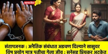 संतापजनक : अनैतिक संबंधात अडचण दिल्याने सासुवर विष प्रयोग मात्र पतीचा गेला जीव ; सुनेसह प्रियकर अटकेत