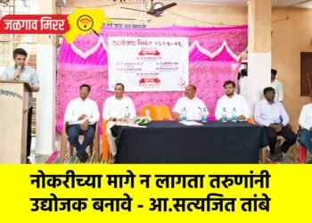 नोकरीच्या मागे न लागता तरुणांनी उद्योजक बनावे – आ.सत्यजित तांबे