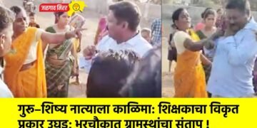 गुरू–शिष्य नात्याला काळिमा: शिक्षकाचा विकृत प्रकार उघड; भरचौकात ग्रामस्थांचा संताप !