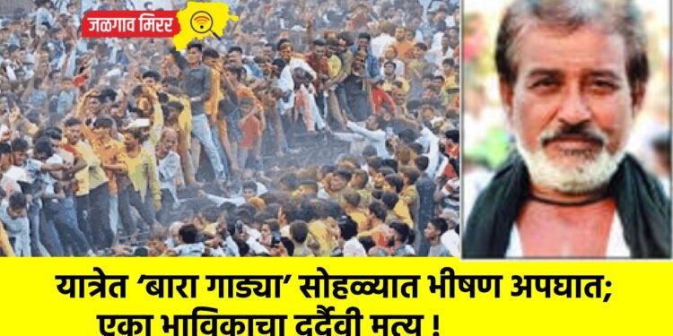 यात्रेत ‘बारा गाड्या’ सोहळ्यात भीषण अपघात; एका भाविकाचा दुर्दैवी मृत्यू !