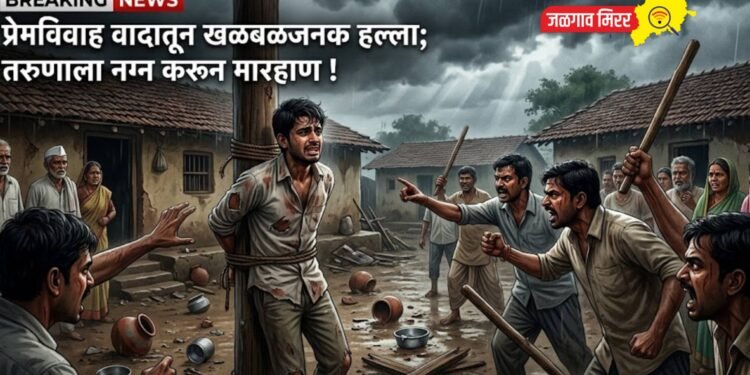प्रेमविवाह वादातून खळबळजनक हल्ला; तरुणाला नग्न करून मारहाण !