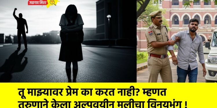 तू माझ्यावर प्रेम का करत नाही? म्हणत तरुणाने केला अल्पवयीन मुलीचा विनयभंग !