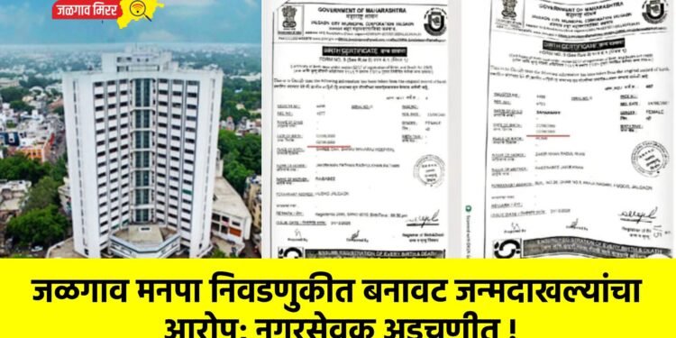 जळगाव मनपा निवडणुकीत बनावट जन्मदाखल्यांचा आरोप; नगरसेवक अडचणीत !