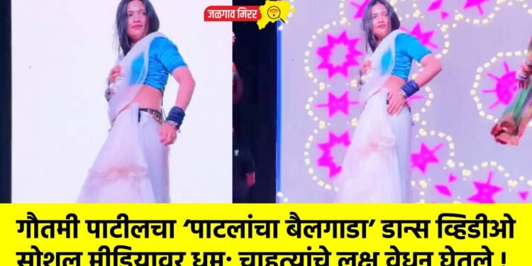गौतमी पाटीलचा ‘पाटलांचा बैलगाडा’ डान्स व्हिडीओ सोशल मीडियावर धूम; चाहत्यांचे लक्ष वेधून घेतले !
