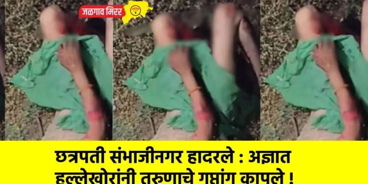 छत्रपती संभाजीनगर हादरले : अज्ञात हल्लेखोरांनी तरुणाचे गुप्तांग कापले !