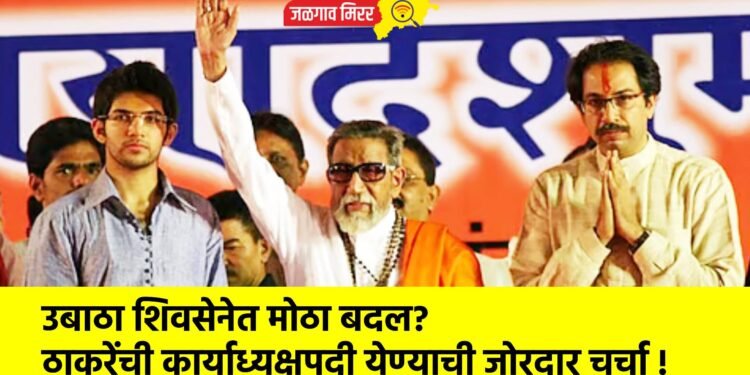 उबाठा शिवसेनेत मोठा बदल? ठाकरेंची कार्याध्यक्षपदी येण्याची जोरदार चर्चा !