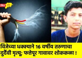 विजेच्या धक्क्याने १६ वर्षीय तरुणाचा दुर्दैवी मृत्यू; फत्तेपूर गावावर शोककळा !