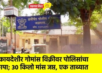 बेकायदेशीर गोमांस विक्रीवर पोलिसांचा छापा; ३० किलो मांस जप्त, एक ताब्यात