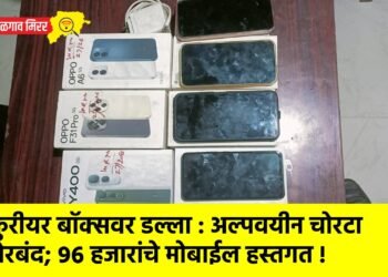 कुरीयर बॉक्सवर डल्ला : अल्पवयीन चोरटा जेरबंद; ९६ हजारांचे मोबाईल हस्तगत !