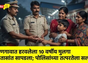 वरणगावात हरवलेला १० वर्षीय मुलगा २ तासांत सापडला; पोलिसांच्या तत्परतेला सलाम !