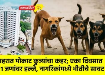शहरात मोकाट कुत्र्यांचा कहर; एका दिवसात २१ जणांवर हल्ले, नागरिकांमध्ये भीतीचे सावट !