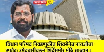 विधान परिषद निवडणुकीत शिवसेनेत नाराजीचा स्फोट; उमेदवारीवरून शिंदेंसमोर मोठे आव्हान !