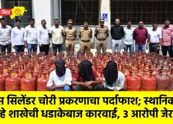गॅस सिलेंडर चोरी प्रकरणाचा पर्दाफाश; स्थानिक गुन्हे शाखेची धडाकेबाज कारवाई, ३ आरोपी जेरबंद!