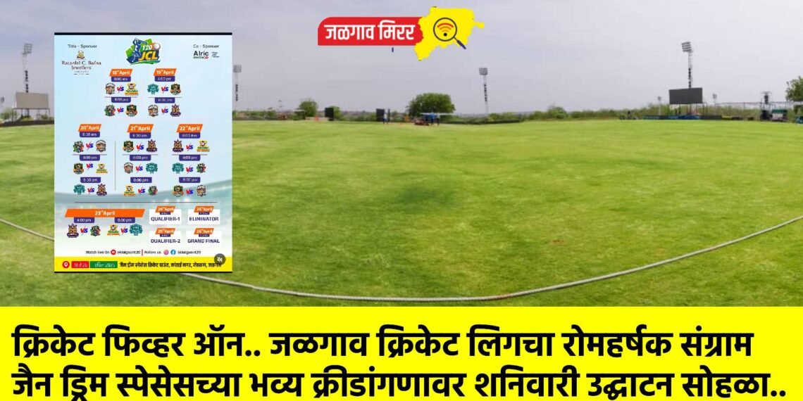 क्रिकेट फिव्हर ऑन.. जळगाव क्रिकेट लिगचा रोमहर्षक संग्राम