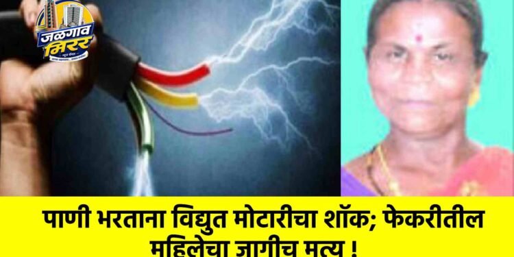 पाणी भरताना विद्युत मोटारीचा शॉक; फेकरीतील महिलेचा जागीच मृत्यू !
