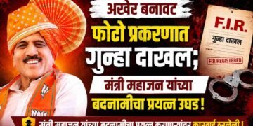 अखेर बनावट फोटो प्रकरणात गुन्हा दाखल; मंत्री महाजन यांच्या बदनामीचा प्रयत्न उघड !