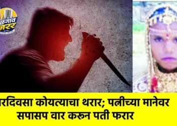 भरदिवसा कोयत्याचा थरार; पत्नीच्या मानेवर सपासप वार करून पती फरार