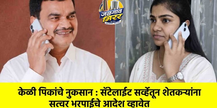केळी पिकांचे नुकसान : सॅटेलाईट सर्व्हेतून शेतकऱ्यांना सत्वर भरपाईचे आदेश व्हावेत
