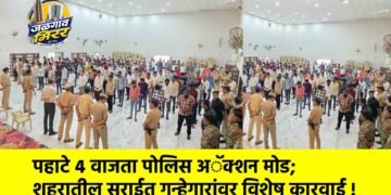 पहाटे ४ वाजता पोलिस अॅक्शन मोड; शहरातील सराईत गुन्हेगारांवर विशेष कारवाई !