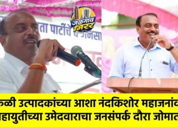 केळी उत्पादकांच्या आशा नंदकिशोर महाजनांवर; महायुतीच्या उमेदवाराचा जनसंपर्क दौरा जोमात !