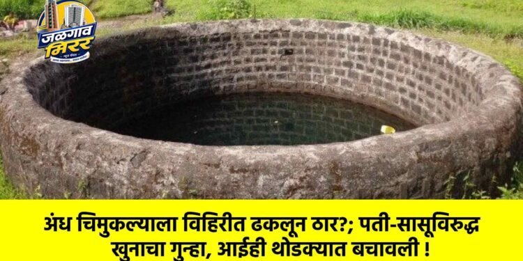 अंध चिमुकल्याला विहिरीत ढकलून ठार?; पती-सासूविरुद्ध खुनाचा गुन्हा, आईही थोडक्यात बचावली !