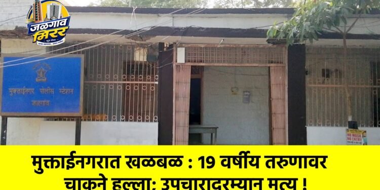 मुक्ताईनगरात खळबळ : १९ वर्षीय तरुणावर चाकूने हल्ला; उपचारादरम्यान मृत्यू !