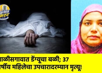 चाळीसगावात डेंग्यूचा बळी; ३७ वर्षीय महिलेचा उपचारादरम्यान मृत्यू!