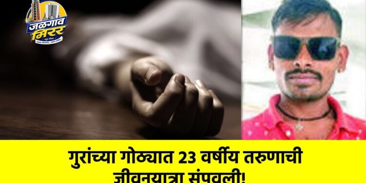 गुरांच्या गोठ्यात २३ वर्षीय तरुणाची जीवनयात्रा संपवली!