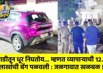 गाडीतून धूर निघतोय… म्हणत व्यापाऱ्याची १२.५० लाखांची बॅग पळवली : जळगावात खळबळ !