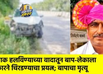 बाक हलविण्याच्या वादातून बाप-लेकाला कारने चिरडण्याचा प्रयत्न; बापाचा मृत्यू