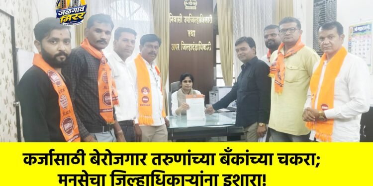 कर्जासाठी बेरोजगार तरुणांच्या बँकांच्या चकरा; मनसेचा जिल्हाधिकाऱ्यांना इशारा!