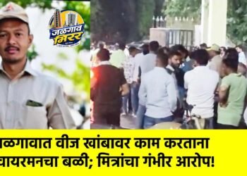 जळगावात वीज खांबावर काम करताना वायरमनचा बळी; मित्रांचा गंभीर आरोप!